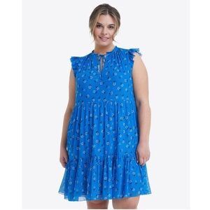 Draper James blue floral dress
